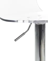 Set of 2 Bar Chairs IMOLA Swivel Transparent_915132