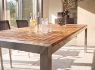 Garden Dining Set 6 Seater GROSSETO Eucalyptus Wood Brown/ Grey_1106737