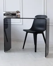 Konsolbord KENDALL Härdat glas Svart_991865