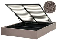 Ottoman Bed without Headboard DINAN Boucle Taupe 160 x 200 cm (EU King Size)_995416