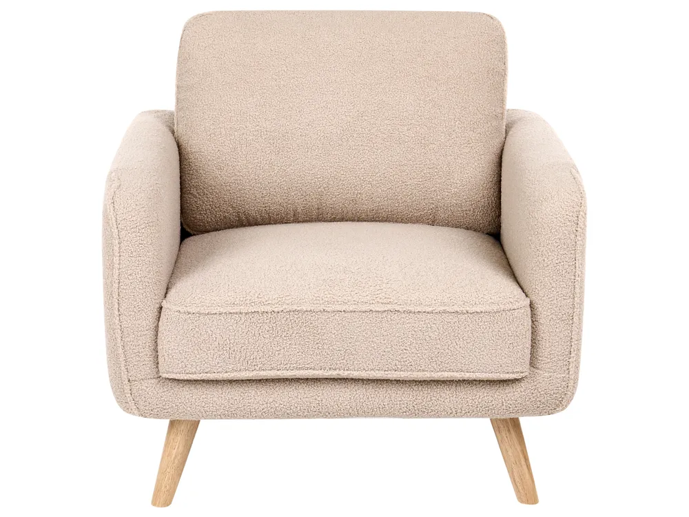 Living Room Set 4 Seater KILJA Boucle Beige_1113610