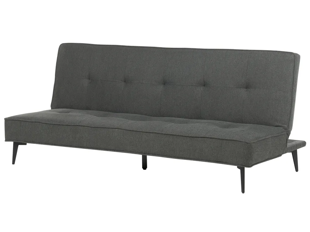 Sofa Bed 3 Seater ESSVIK Fabric Dark Grey_894367