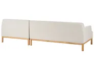Corner Sofa 3 Seater SOSJO Fabric Light Beige Left Hand_941156