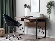 Home Office Desk FORRES 120 cm x 60 cm Brown/ Black_1177373
