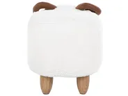 Animal Stool LAMB Lamb Fabric White_750754