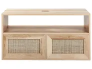 Wall Mounted Vanity Unit ROSELL 86 cm Light Brown_952955