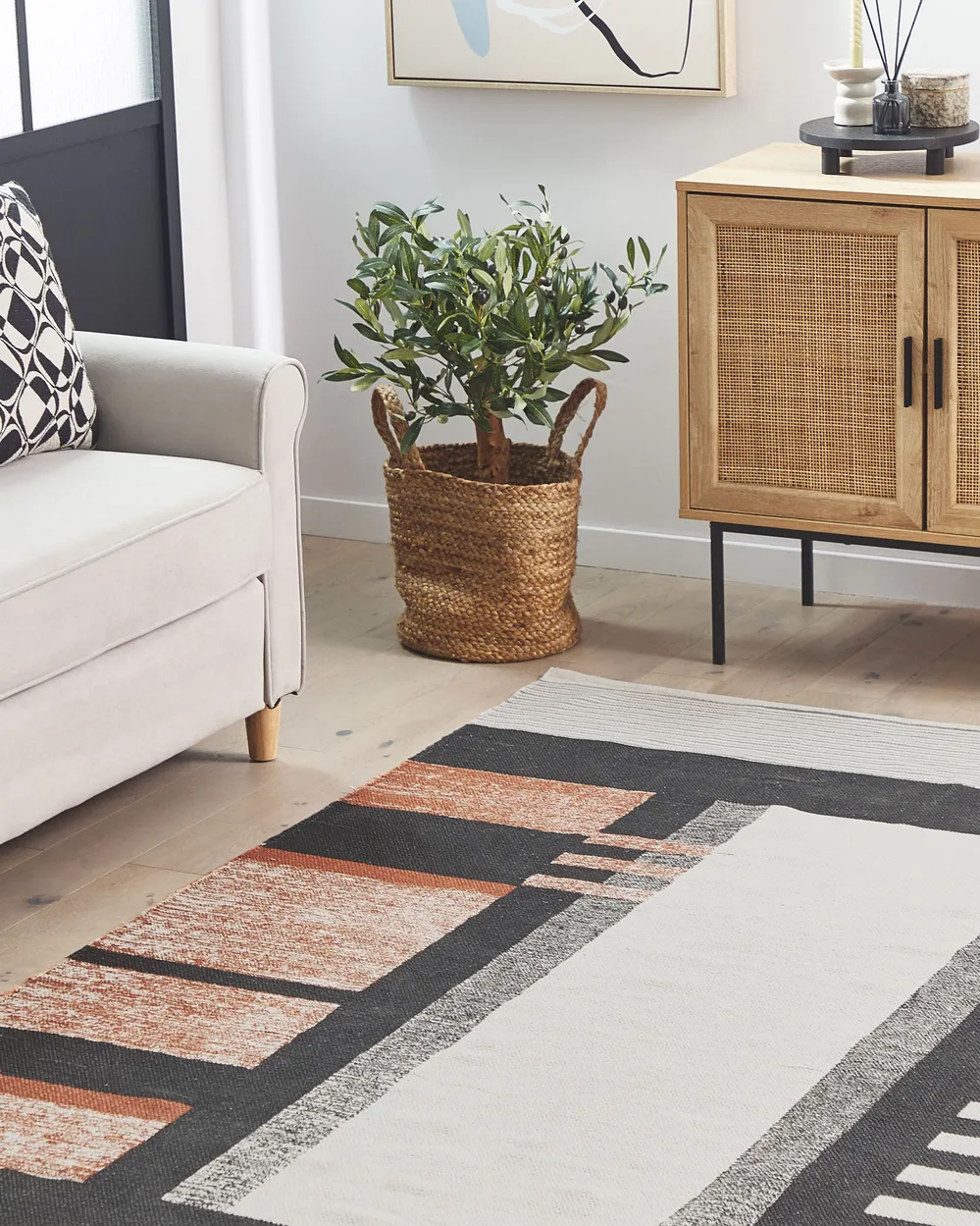 Rug KAKINADA Multicolour 160 x 230 cm Cotton