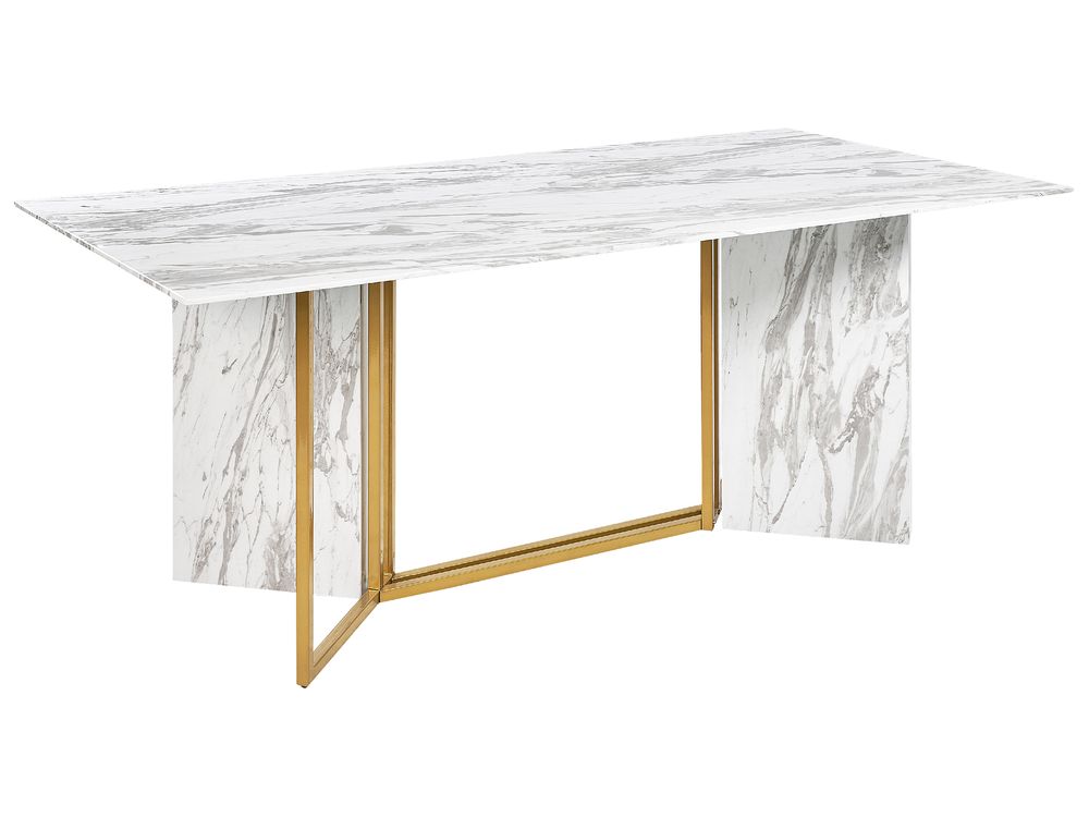 Matbord CALCIO Vit marmor 200 cm 100 cm