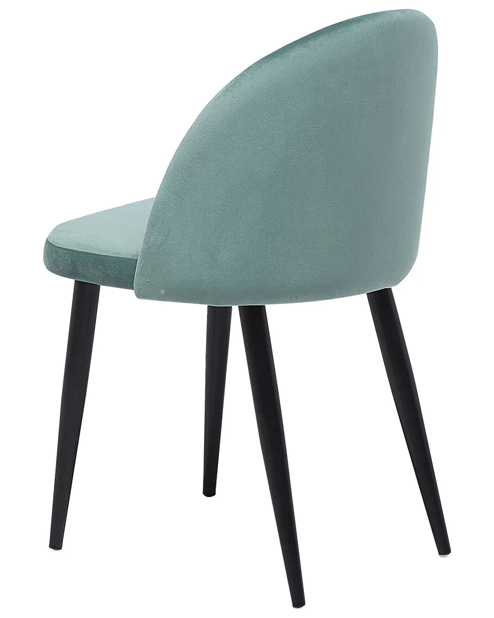 Set of 2 Dining Chairs VISALIA Velvet Mint Green_711011