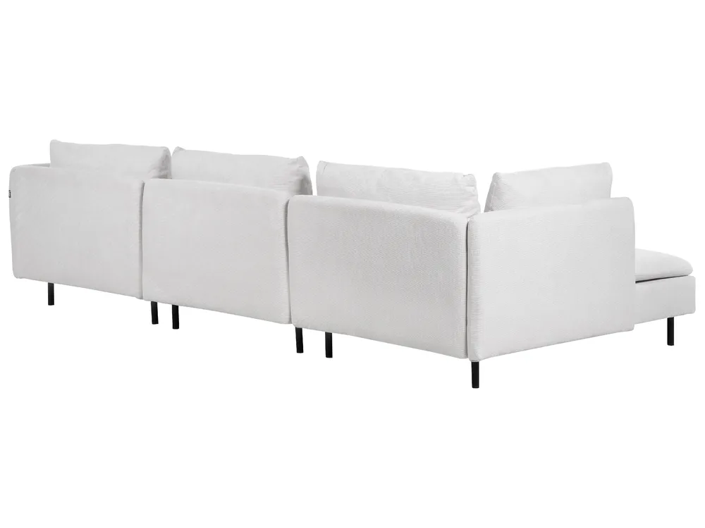 Modular Corner Sofa 3 Seater EGERIS Fabric Light Grey Right Hand_894306