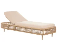 Solseng med pute OSINI PE-rotting Beige_863891