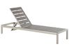 Sun Lounger NARDO Reclining Metal Grey