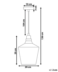 Pendant Lamp SANTON Glass Gold_799688
