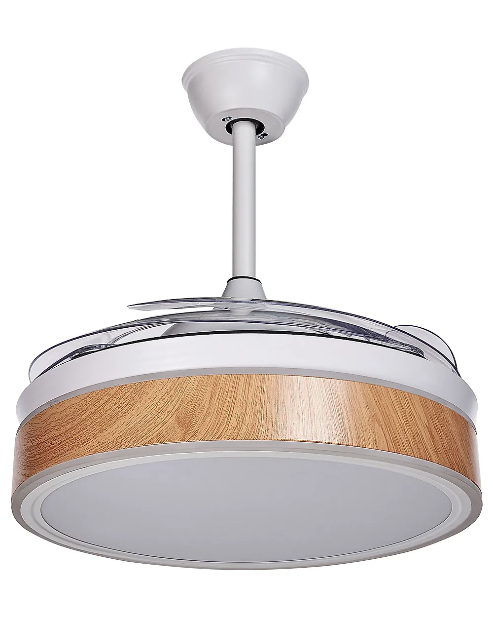 Takfläkt med lampa FREMONT med fjärrkontroll LED Vit_862433