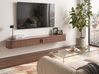 Wall Mounted TV Stand BRADLEY Dark Brown