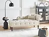 Right-Hand Chaise Longue IVRY Velvet Light Beige