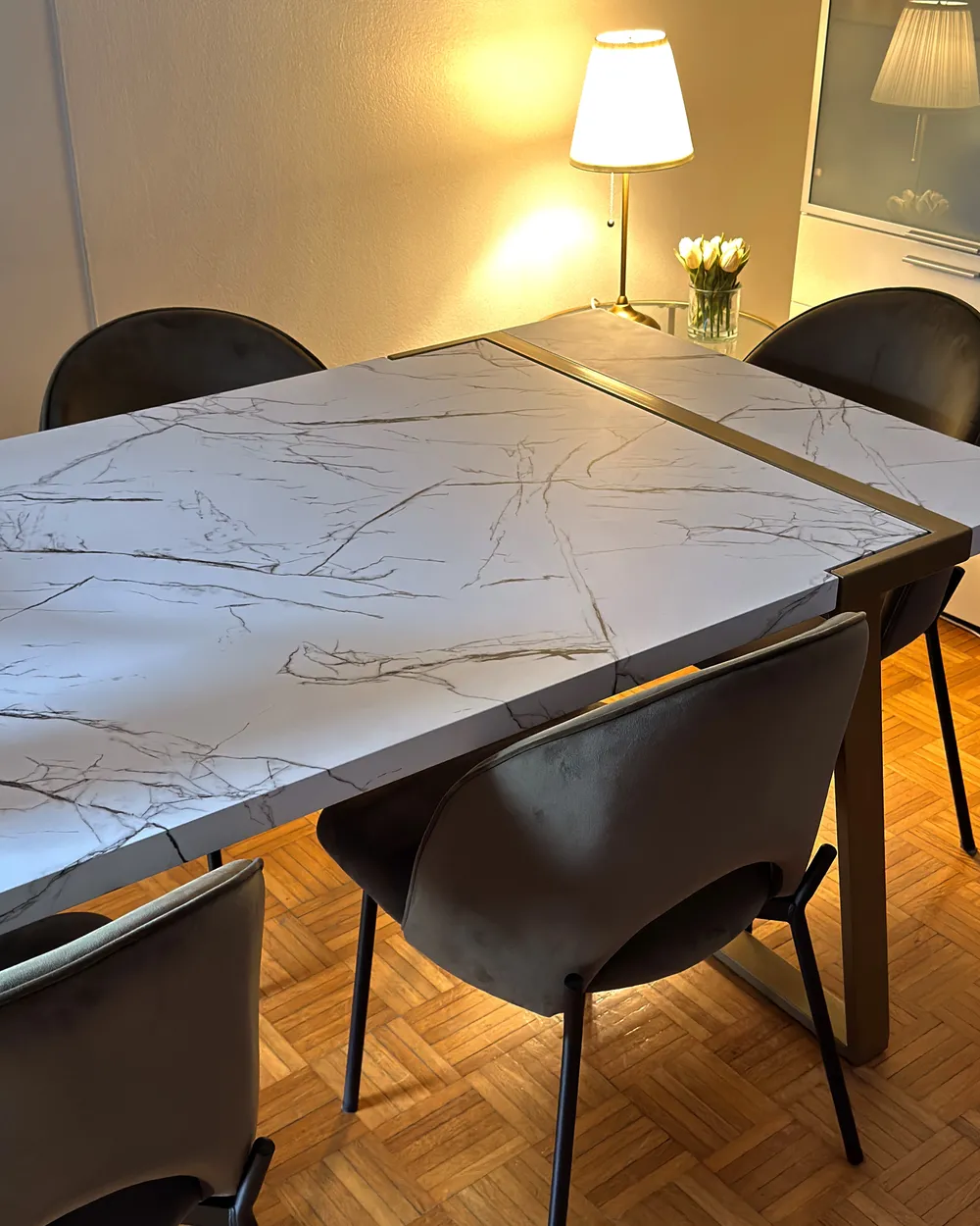 Ruokatuolisetti 2 kpl COVELO Sametti Tummanvihreä_1054427