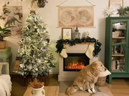 Artificial Snowy Christmas Tree TOMICHI 180 cm White_837593