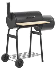 Charcoal BBQ Grill SATAH with Smoker Metal Black_822688