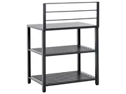 4 Piece Outdoor Kitchen Set with Sink VIGGIANO Graphite Grey Metal_1062062