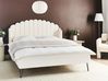 Bed Boucle AMBILLOU 160 x 200 cm (EU King Size) Off-White