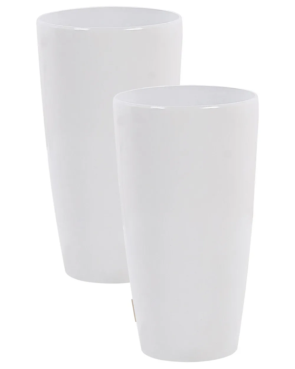 Set of 2 Plant Pots TSERIA 32 cm White