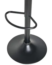 Set of 2 Bar Stools VLORE Swivel Faux Leather Brown_1011590