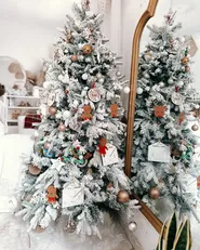 Artificial Snowy Christmas Tree TOMICHI 180 cm White_895594