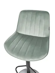Set of 2 Bar Chairs DUBROVNIK Swivel Velvet Mint Green_915957