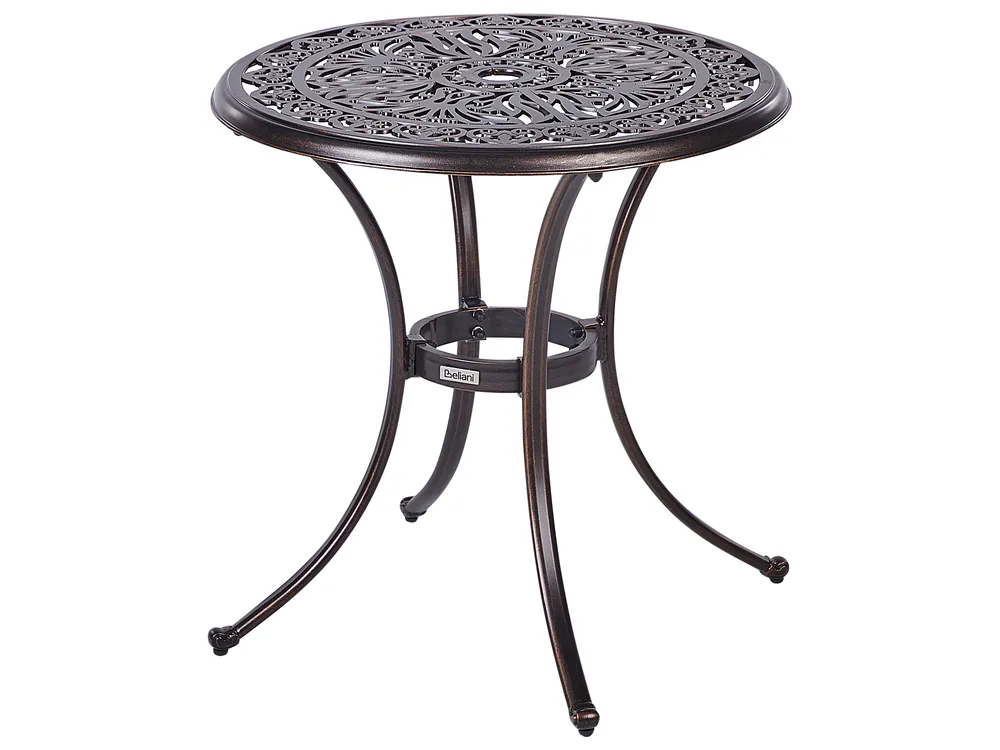 Bistro Table ANDALO 68 cm 68 cm Metal Brown