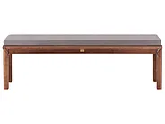 Trädgårdsbänk med dyna TUSCANIA 160 cm Eukalyptusträ Grå_1153829