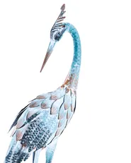 Garden Statue AKLAN Crane Blue_1083034