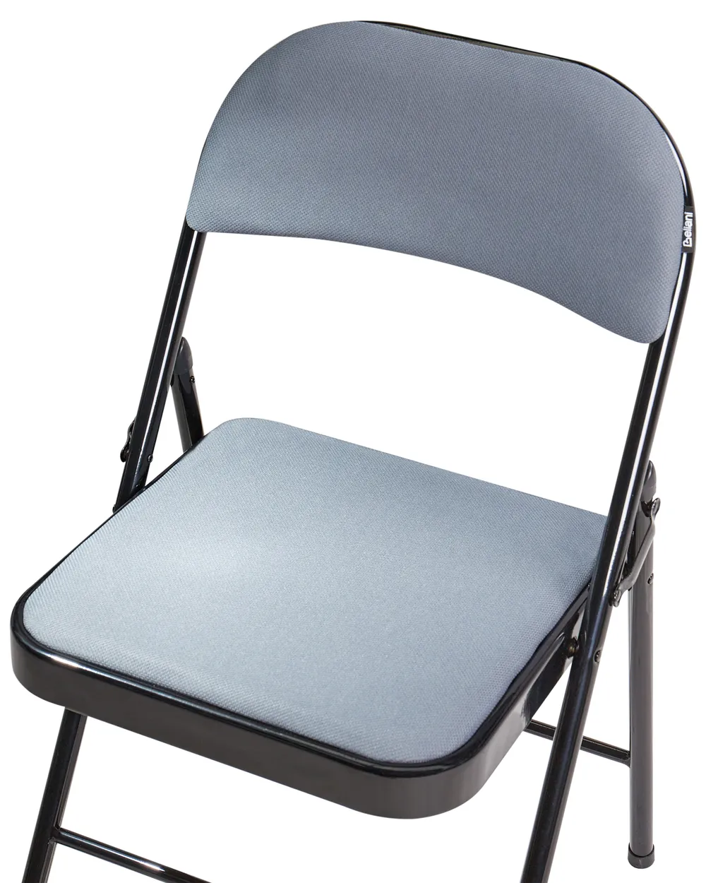 Set of 4 Folding Chairs SPARKS Dark Grey_938646