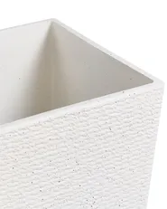 Sett med 2 plantepotter CYRODALIS 42 cm Hvit_1123840