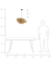 Pendant Lamp BALHA Bamboo Wood Natural_934733