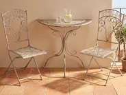 Bistropöytä NURRA 80 cm 36 cm Metalli Harmaa_1101462