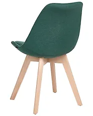 Set of 2 Dining Chairs DAKOTA II Fabric Green_1187013