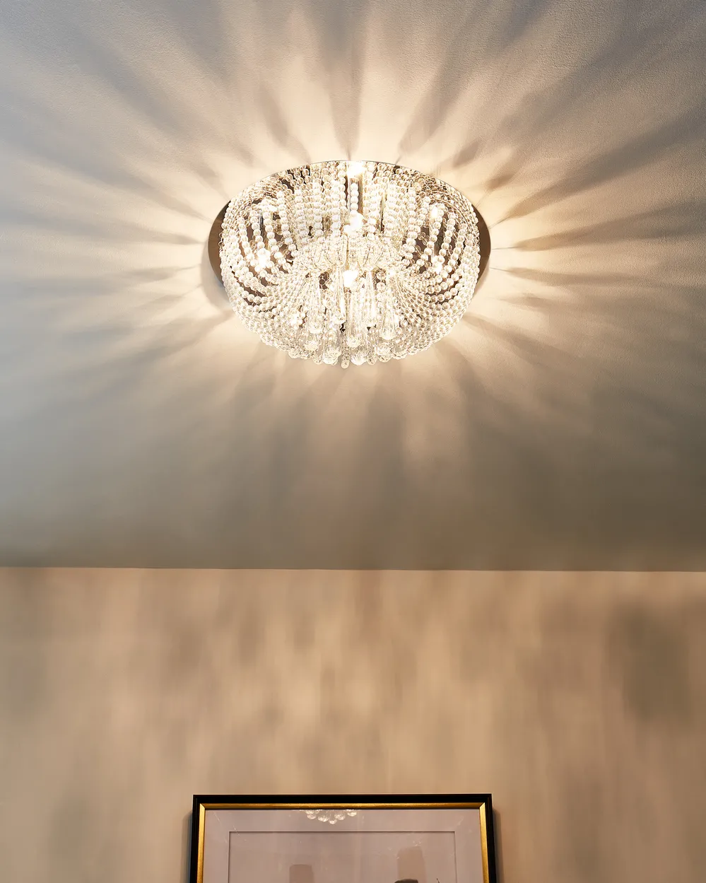 Chandelier DORNAS Crystal Silver