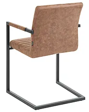 Set of 2 Conference Chairs BUFORD Faux Leather Brown_1156994