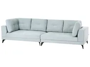 Sofa 4 Seater YURI Faux Linen Light Blue_1087719