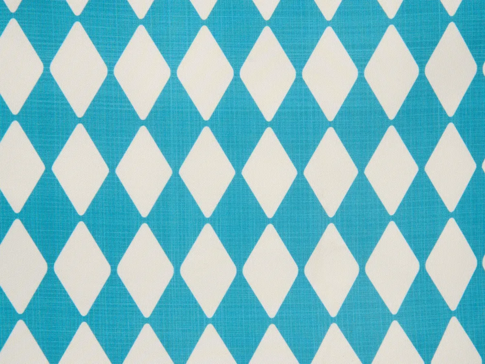 Set of 2 Outdoor Cushions GREVILLEA Checked 45 x 45 cm Turquoise_1135558