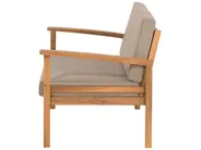 Garden Lounge Set with Table 4 Seater MANILA Certified Acacia Wood Light Brown_803048