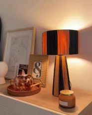 Bordslampa WELMEL Korg Brun/ Svart_1019966