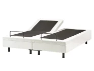Ställbar säng utan huvudgavel Bouclé DUKE 160 x 200 cm Off-White_1011445