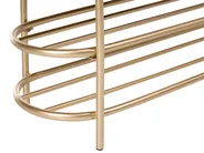 2 Tier Shoe Bench VERGENNES Velvet Beige_1021990