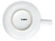 Set med 4 koppar med fat SESAME Stengods Off-White_957362