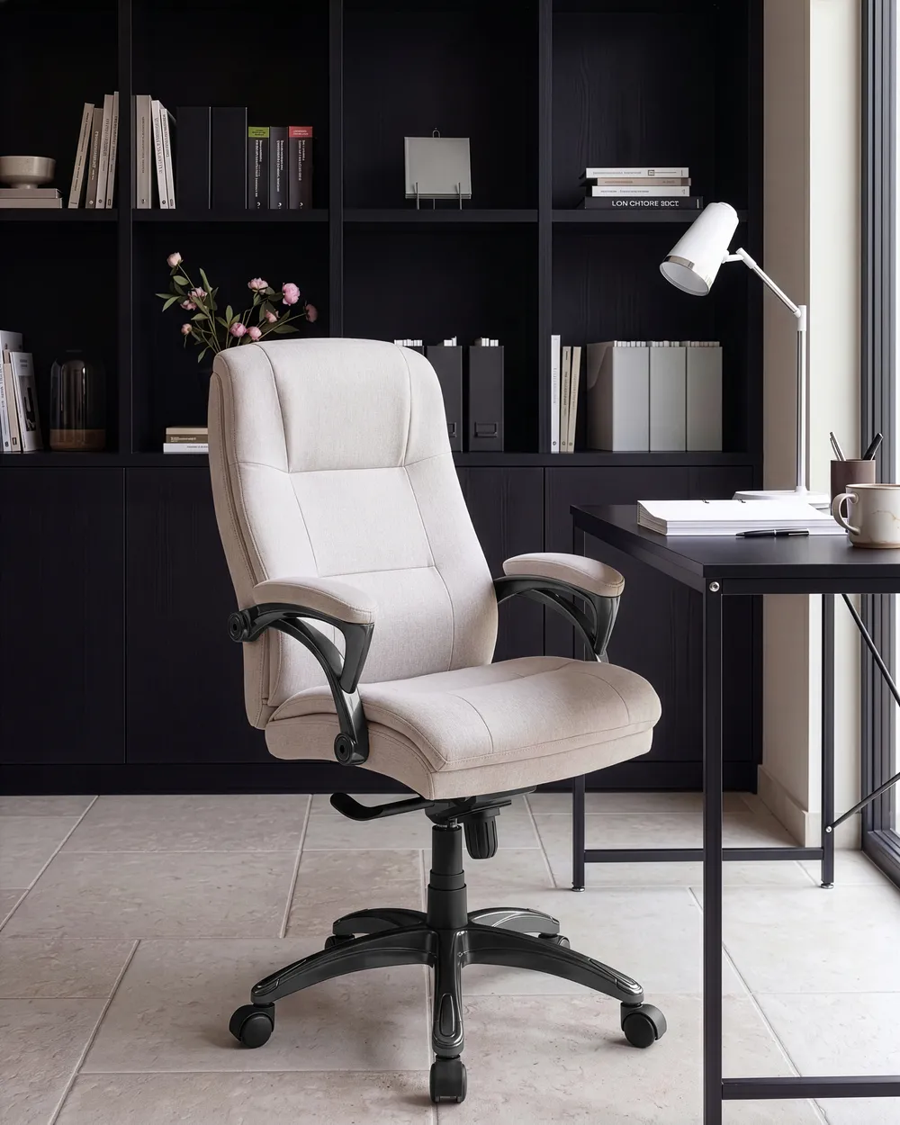 Executive Chair MAGNUS Linen Light Beige