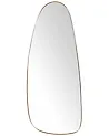 Seinäpeili CERGY 39 cm 95 cm Metalli Kulta