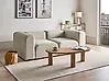 Modular Sofa 2 Seater FALSTERBO Velvet Light Beige
