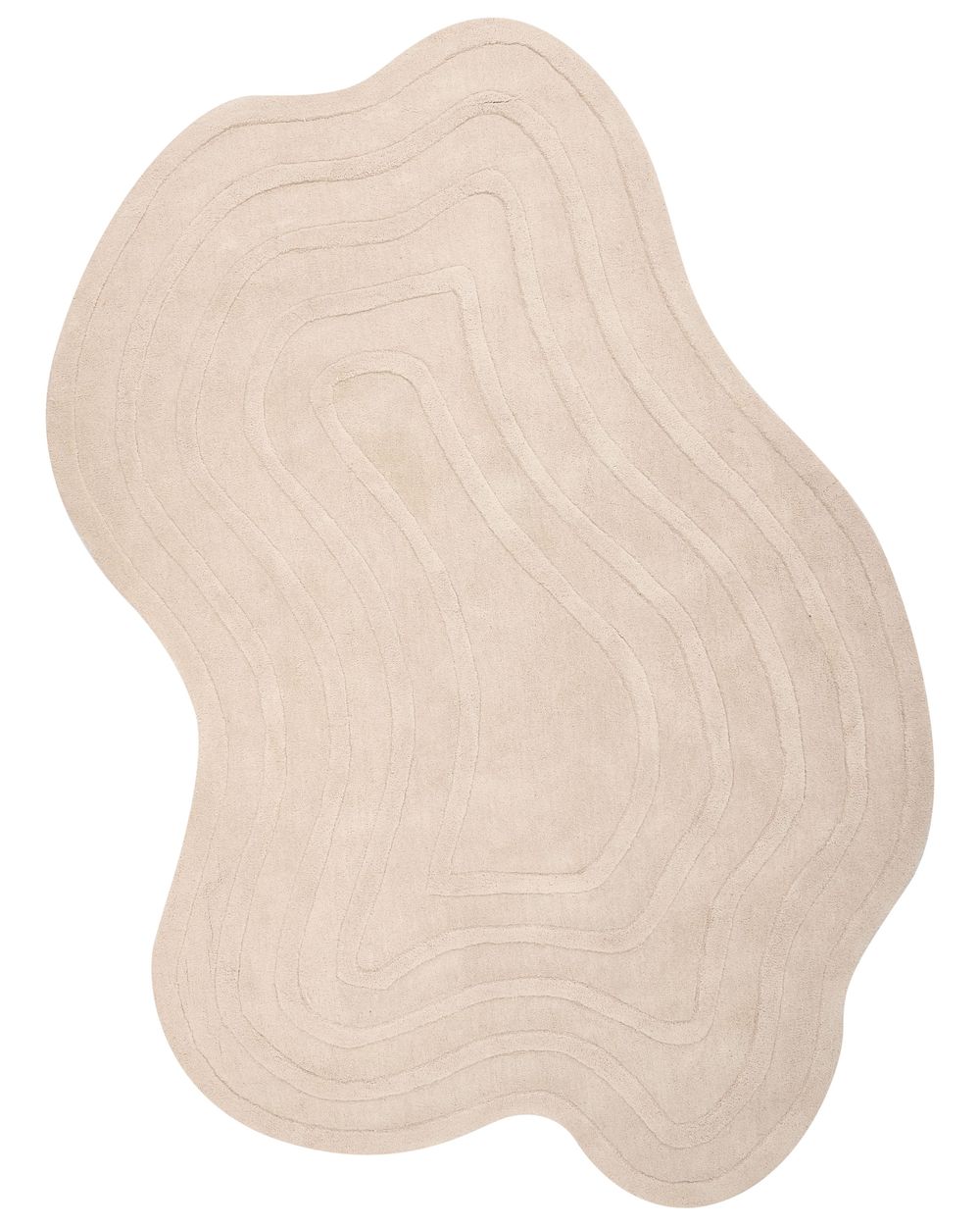 Rug SATNA Beige 160 x 230 cm Wool